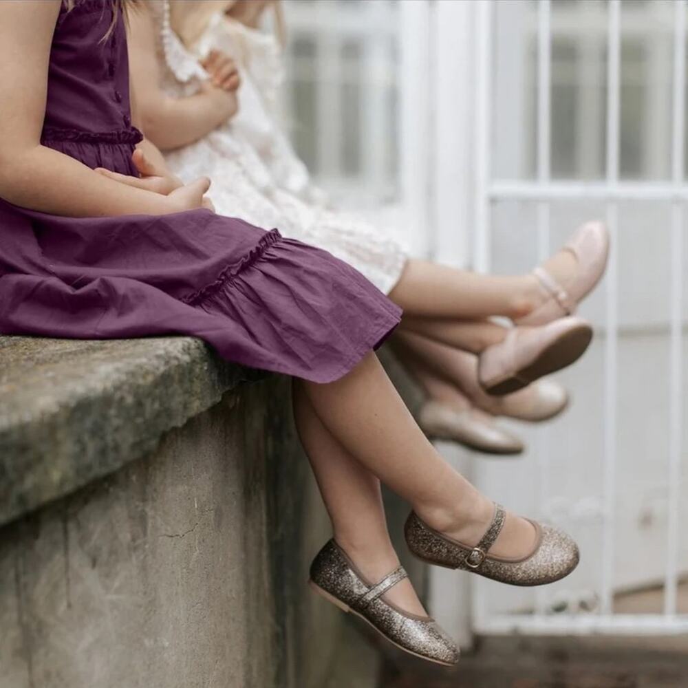 Jamie Kay Golden Meadow Wanderings shimmering heirloom ballet flats 12.5